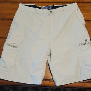 Quiksilver Cream Cargo Shorts Durable Cotton